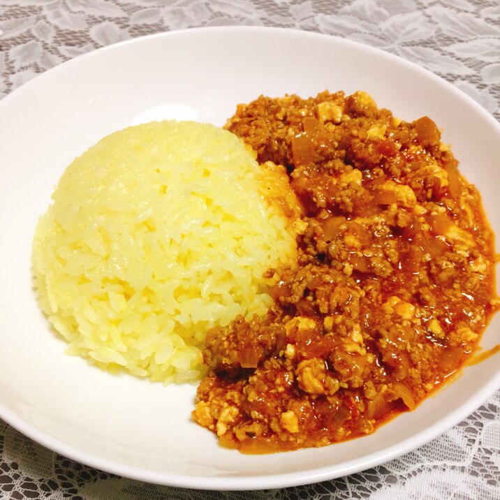 ヘルシー#豆腐入りキーマカレー